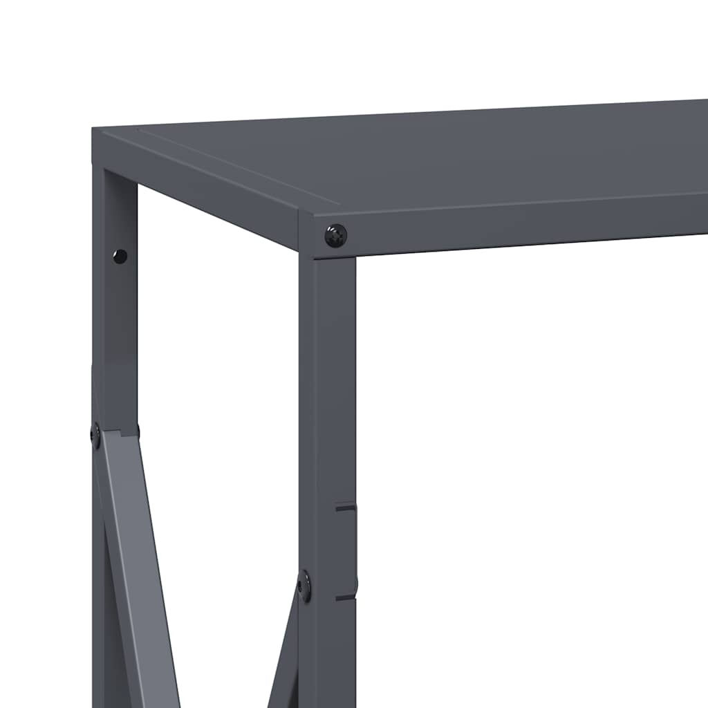 Brandhoutrek 34x25x70 cm koudgewalst staal antracietkleurig