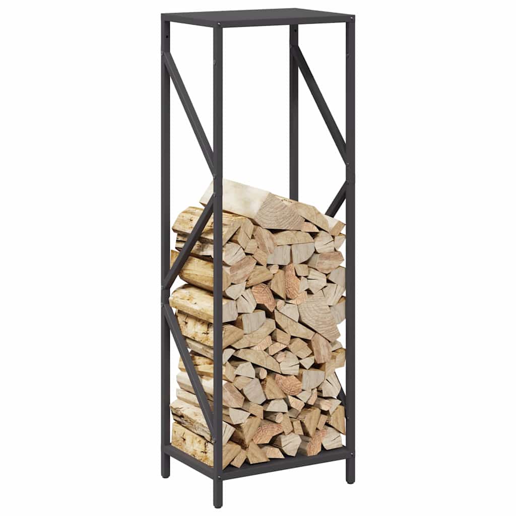 Brandhoutrek 34x25x100 cm koudgewalst staal zwart