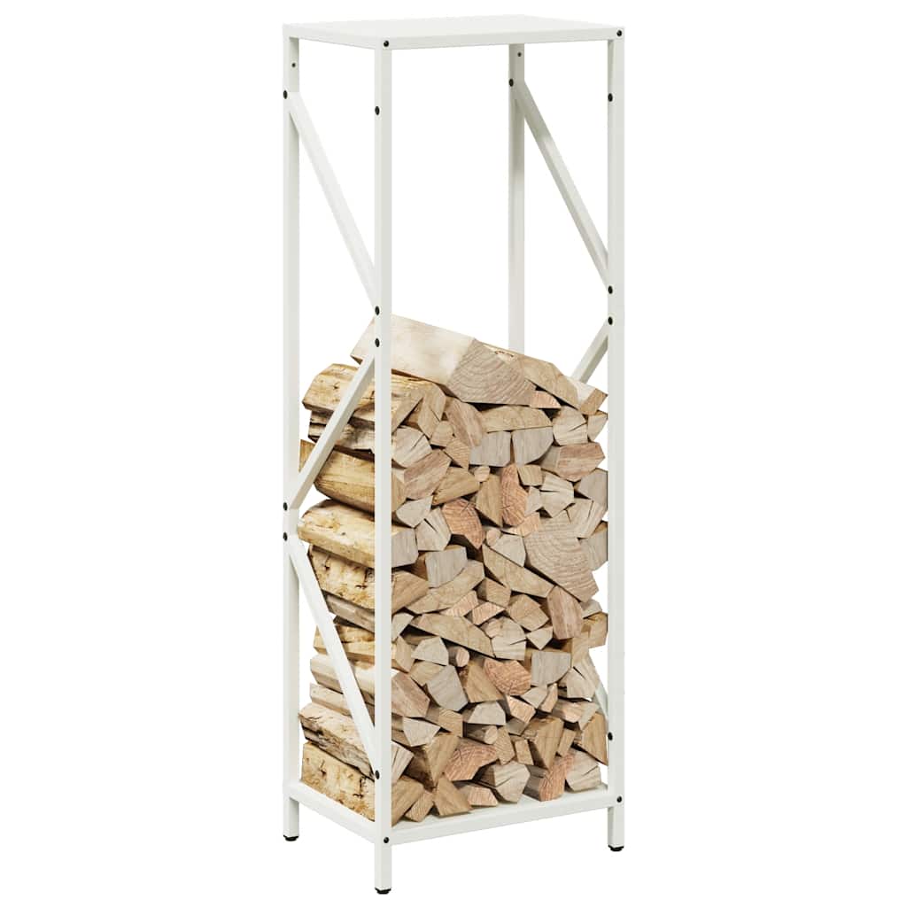 Brandhoutrek 34x25x100 cm koudgewalst staal wit