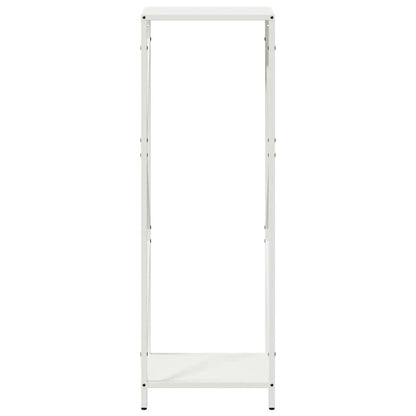 Brandhoutrek 34x25x100 cm koudgewalst staal wit