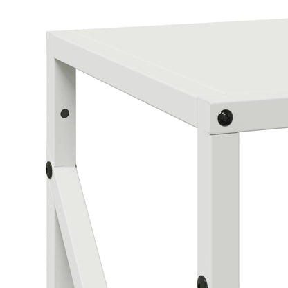 Brandhoutrek 34x25x100 cm koudgewalst staal wit