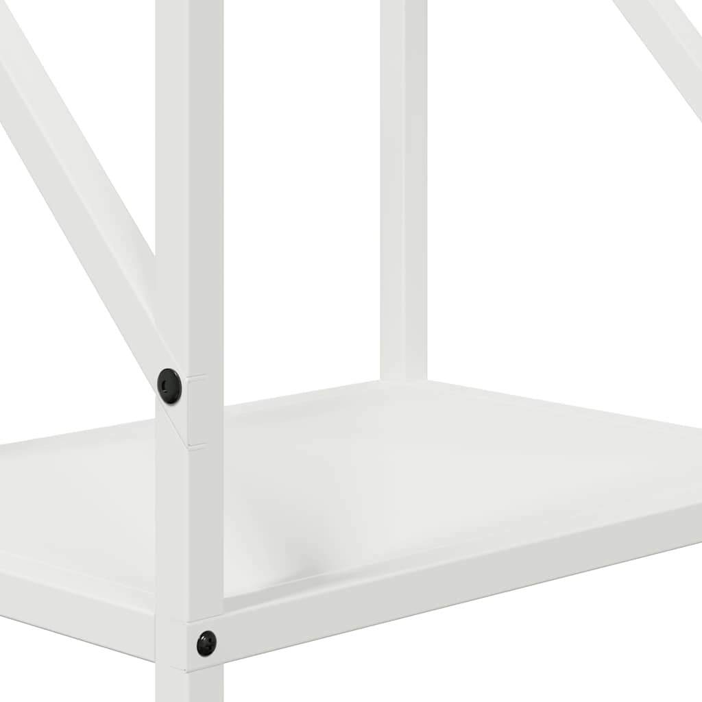 Brandhoutrek 34x25x100 cm koudgewalst staal wit