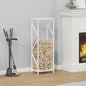 Brandhoutrek 34x25x100 cm koudgewalst staal wit