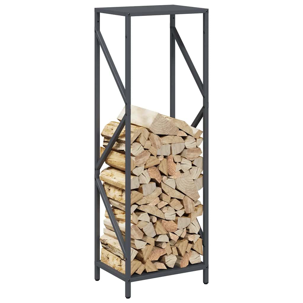 Brandhoutrek 34x25x100 cm koudgewalst staal antracietkleurig