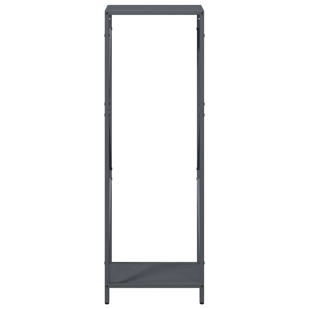 Brandhoutrek 34x25x100 cm koudgewalst staal antracietkleurig