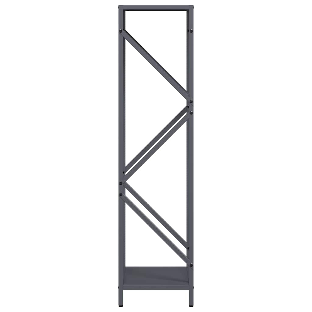 Brandhoutrek 34x25x100 cm koudgewalst staal antracietkleurig