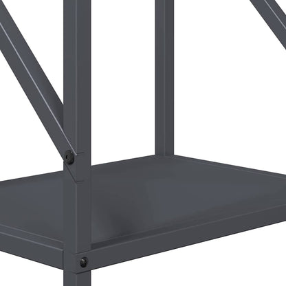Brandhoutrek 34x25x100 cm koudgewalst staal antracietkleurig