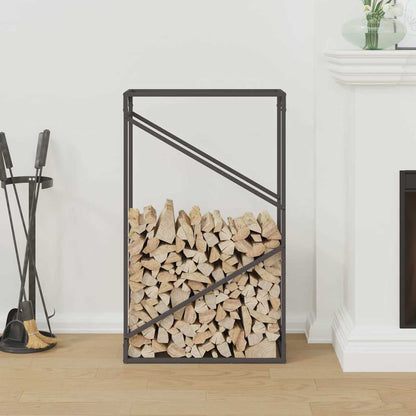 Brandhoutrek 60x25x100 cm koudgewalst staal zwart