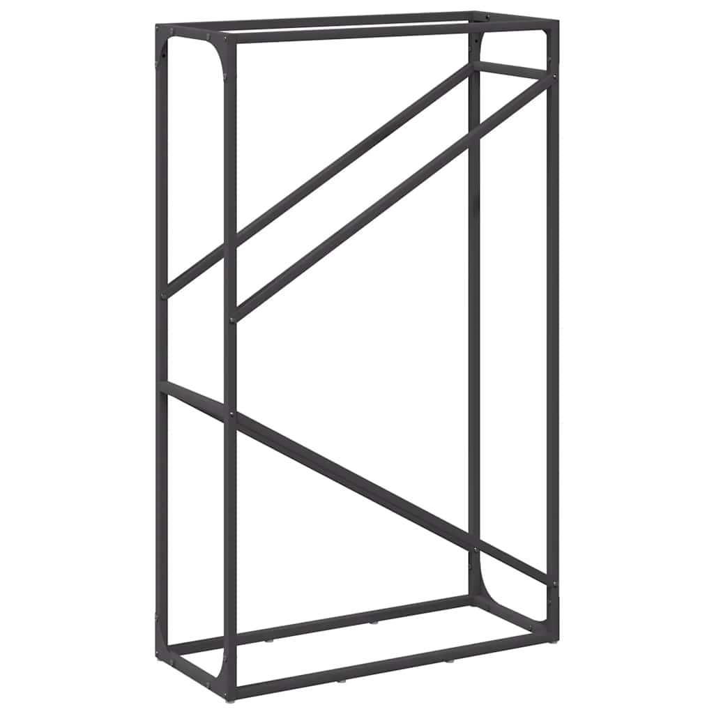 Brandhoutrek 60x25x100 cm koudgewalst staal zwart