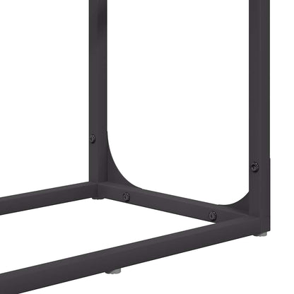 Brandhoutrek 60x25x100 cm koudgewalst staal zwart