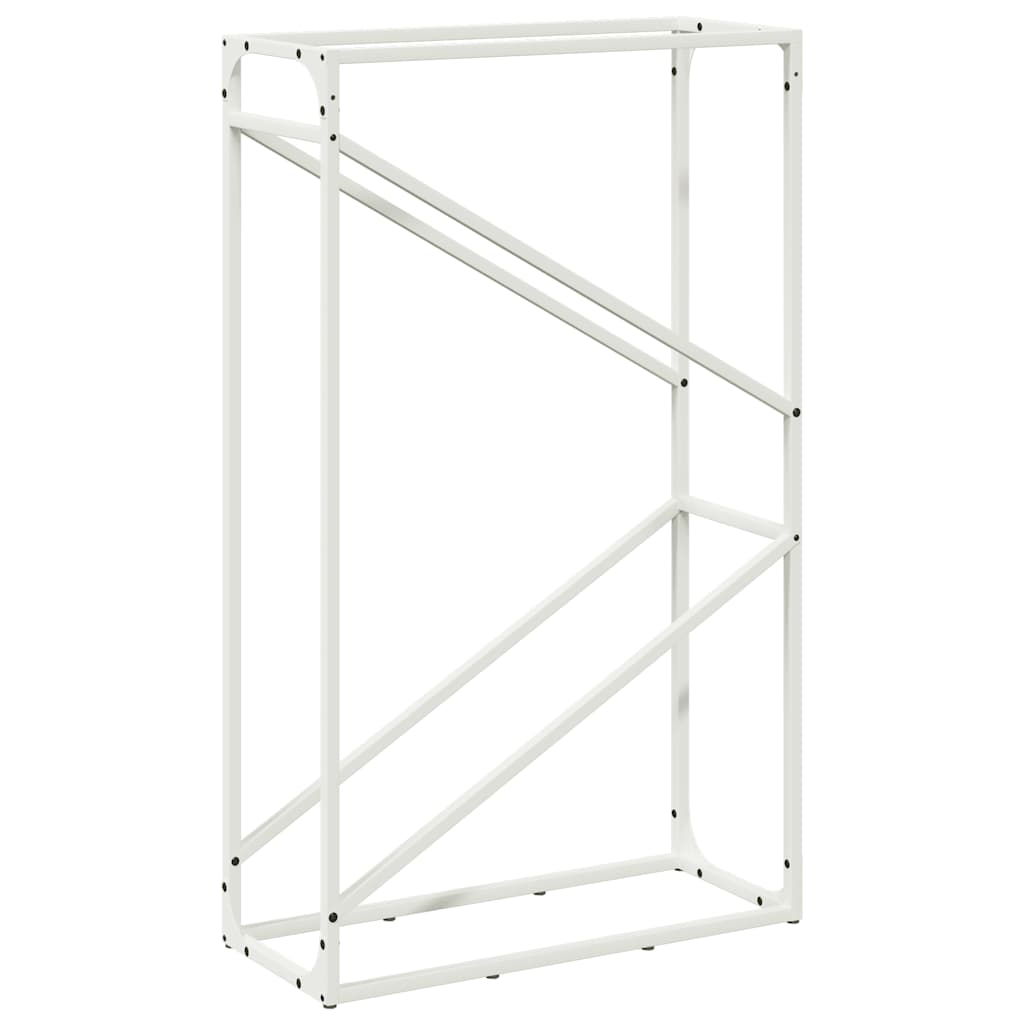 Brandhoutrek 60x25x100 cm koudgewalst staal wit