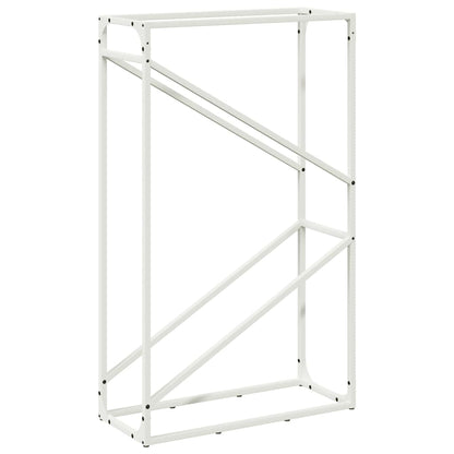 Brandhoutrek 60x25x100 cm koudgewalst staal wit