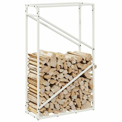 Brandhoutrek 60x25x100 cm koudgewalst staal wit