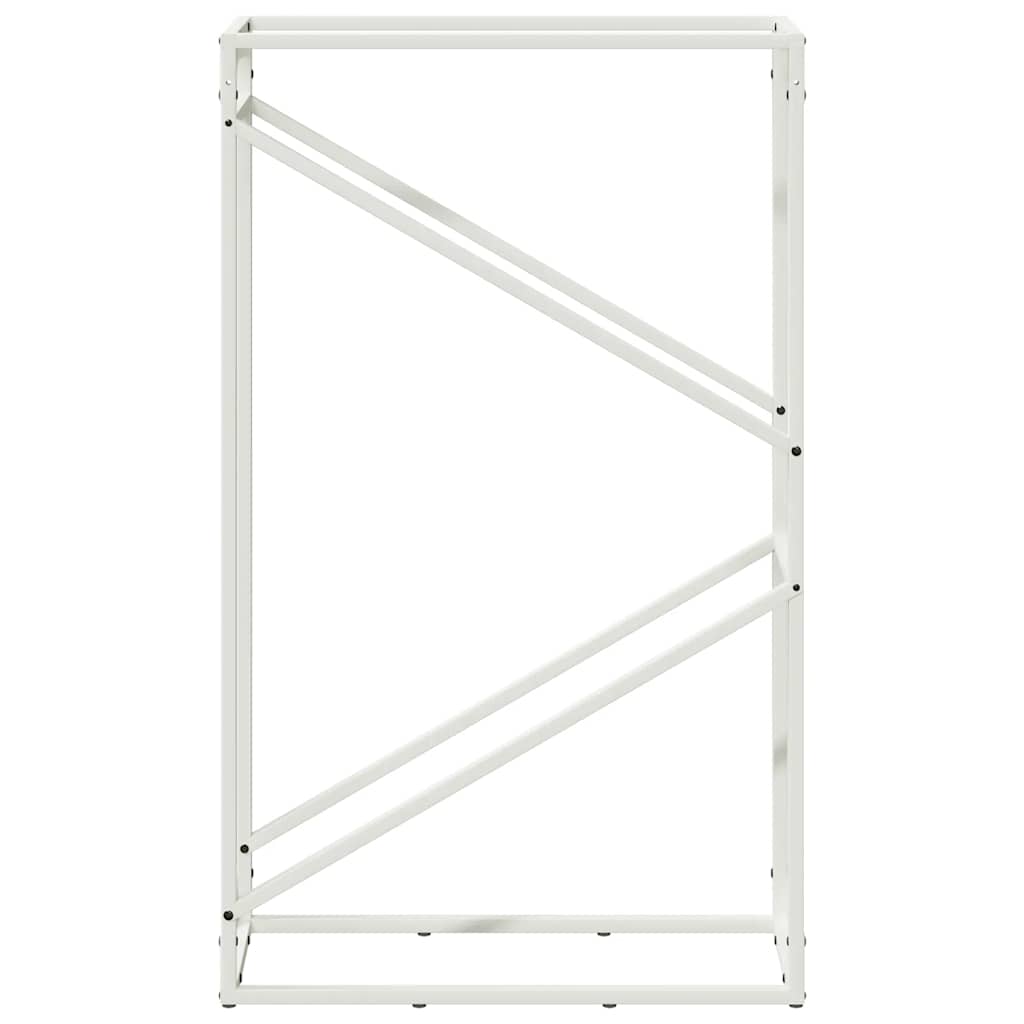Brandhoutrek 60x25x100 cm koudgewalst staal wit