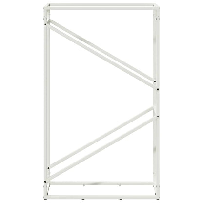 Brandhoutrek 60x25x100 cm koudgewalst staal wit