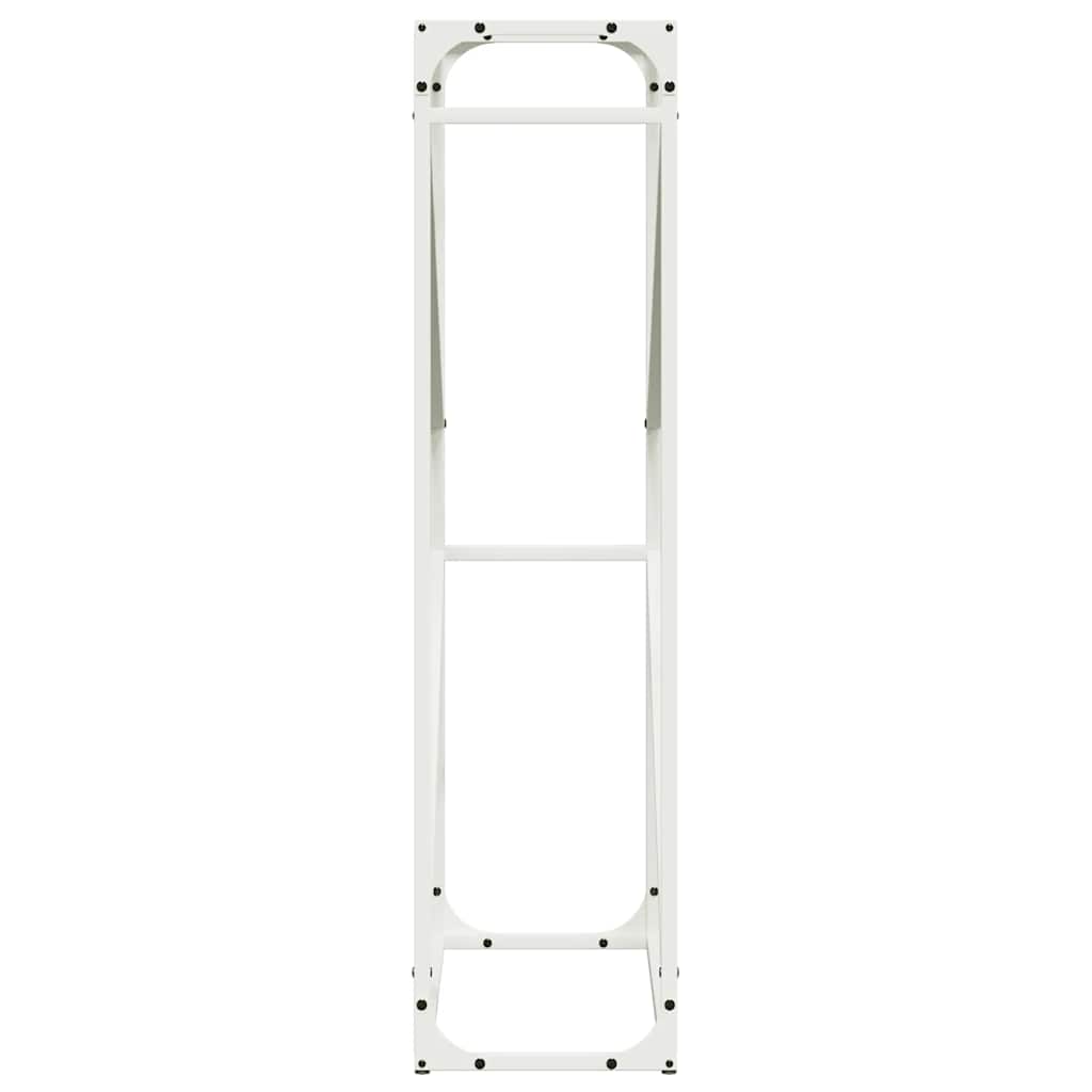 Brandhoutrek 60x25x100 cm koudgewalst staal wit
