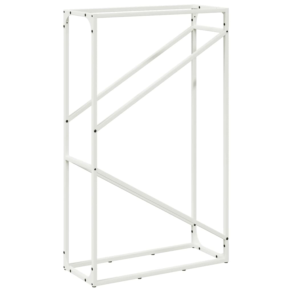 Brandhoutrek 60x25x100 cm koudgewalst staal wit