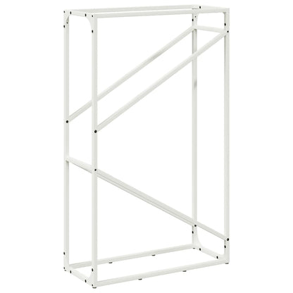 Brandhoutrek 60x25x100 cm koudgewalst staal wit