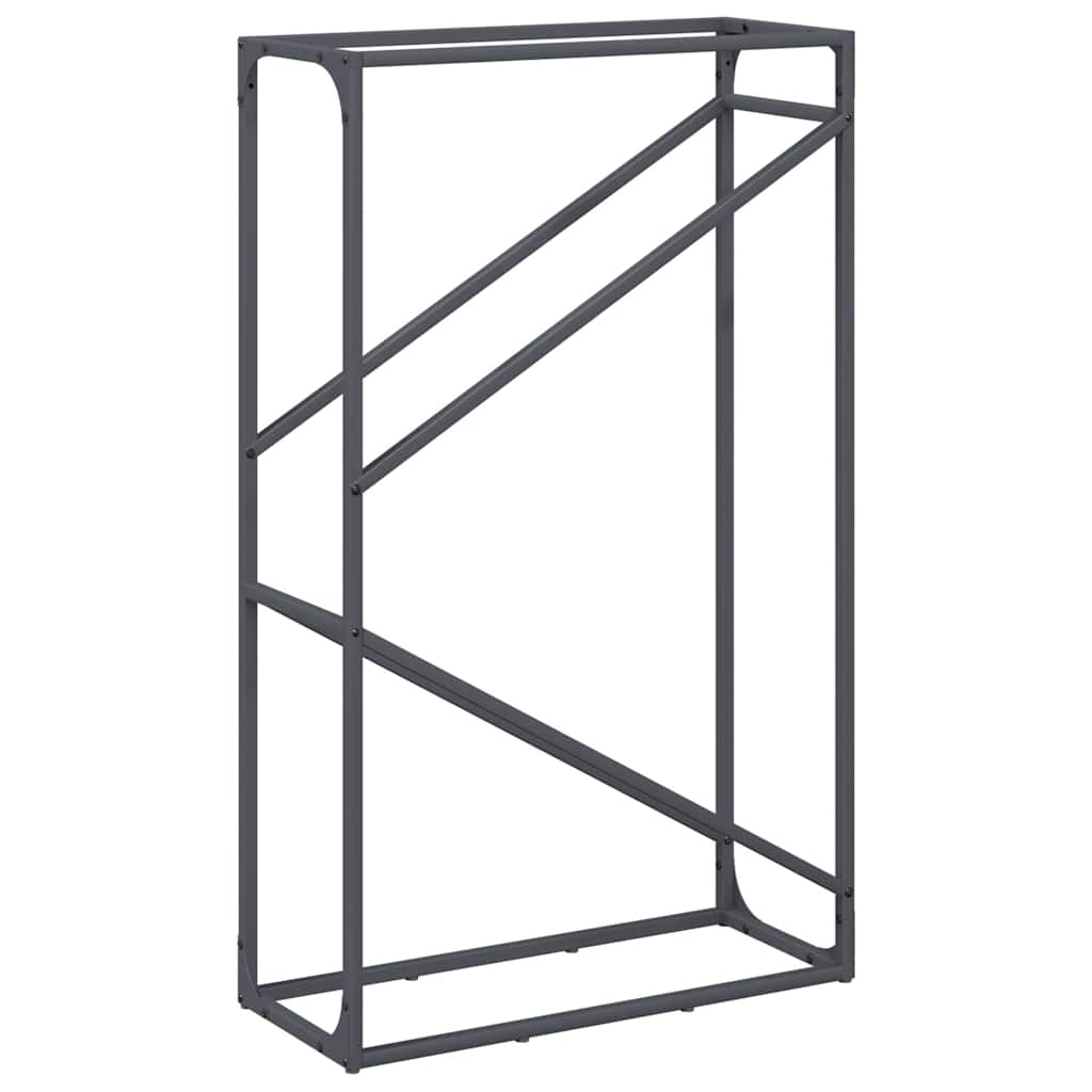 Brandhoutrek 60x25x100 cm koudgewalst staal antracietkleurig