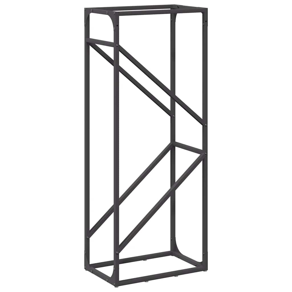 Brandhoutrek 40x25x100 cm koudgewalst staal zwart