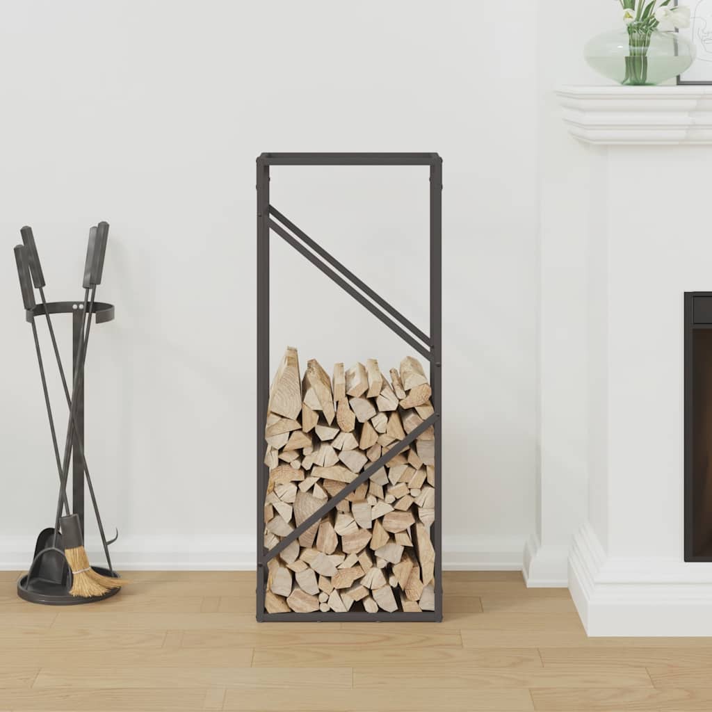 Brandhoutrek 40x25x100 cm koudgewalst staal zwart