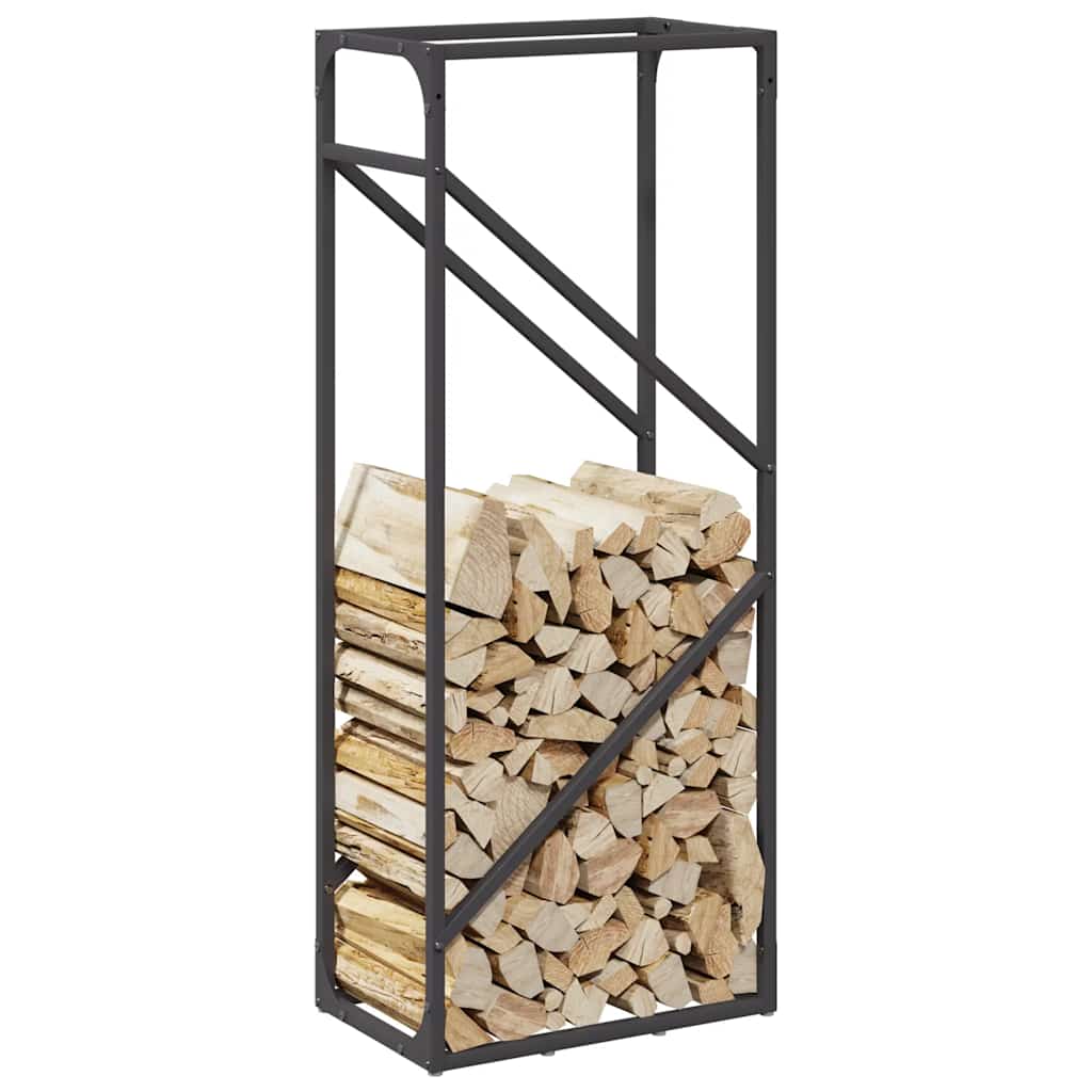 Brandhoutrek 40x25x100 cm koudgewalst staal zwart