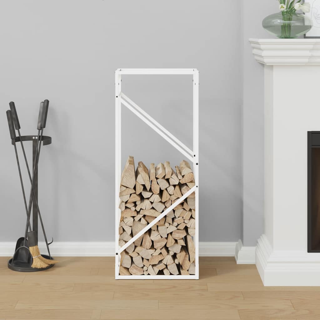 Brandhoutrek 40x25x100 cm koudgewalst staal wit