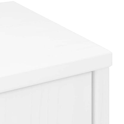 Bijzetkasten 6 st 40x24x79 cm massief grenenhout wit wit