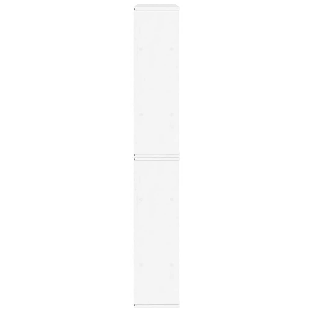 Bijzetkasten 5 st 40x24x79 cm massief grenenhout wit