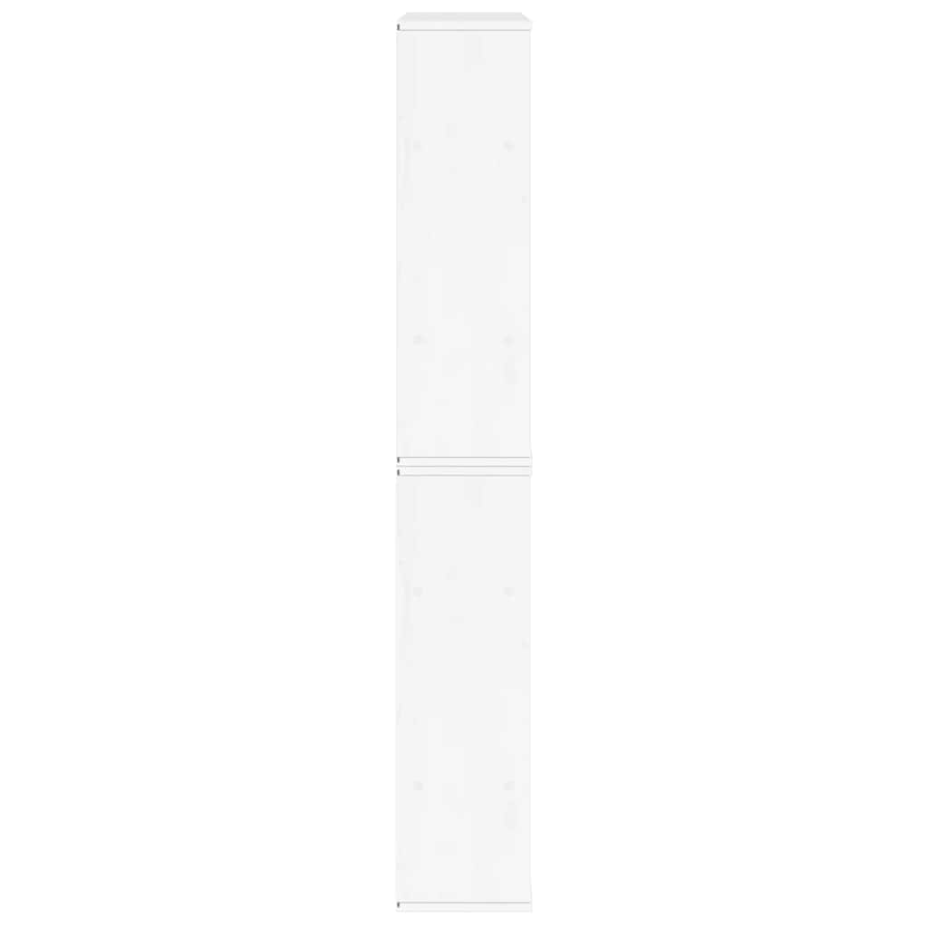 Bijzetkasten 5 st 40x24x79 cm massief grenenhout wit